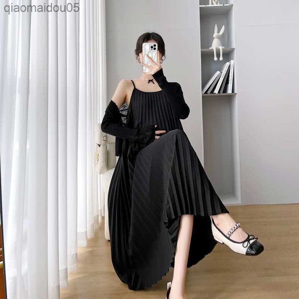 stylish coat long dress with pleated suspender for pregnancy maternity pshoots maternity clothes l230712, White
stylish coat long dress with pleated suspender for pregnancy maternity pshoots maternity clothes l230712, White