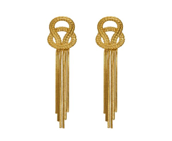 vintage women earring metal knot chain stud earrings for women punk jewelry gold chain tassel earring pendant gothic brincos femme9676138, Golden;silver
vintage women earring metal knot chain stud earrings for women punk jewelry gold chain tassel earring pendant gothic brincos femme9676138, Golden;silver