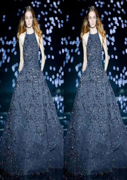 elie saab 2020 dark navy evening dresses halter neck tulle aline prom gowns full length formal party celebrity dress customi7037141, Black
elie saab 2020 dark navy evening dresses halter neck tulle aline prom gowns full length formal party celebrity dress customi7037141, Black