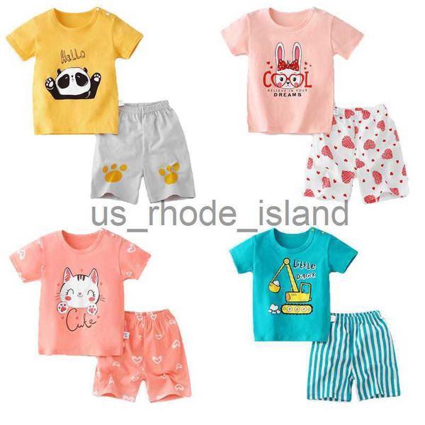 t-shirts cute panda cat cartoon short sleeve t shirt pants set for kids two pieces sets cotton suit striped o neck clothing pajamas x0714, Blue
t-shirts cute panda cat cartoon short sleeve t shirt pants set for kids two pieces sets cotton suit striped o neck clothing pajamas x0714, Blue
