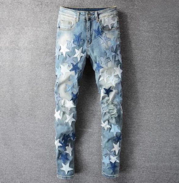 men039s jeans blue star hole stacked stitching feet motorcycle pant patchwork jean men korean high street fashion graphic jeans1498606
men039s jeans blue star hole stacked stitching feet motorcycle pant patchwork jean men korean high street fashion graphic jeans1498606