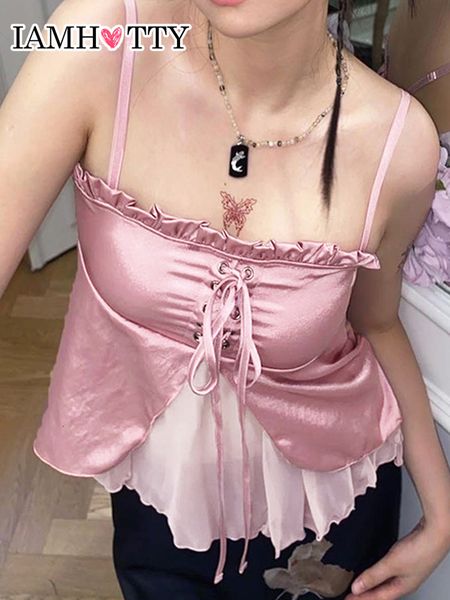women's tanks camis iamty pink ruffled 2-layer satin tight bra y2k coquette sleeveless crop cute lace stitching camis summer lolita tan, White
women's tanks camis iamty pink ruffled 2-layer satin tight bra y2k coquette sleeveless crop cute lace stitching camis summer lolita tan, White