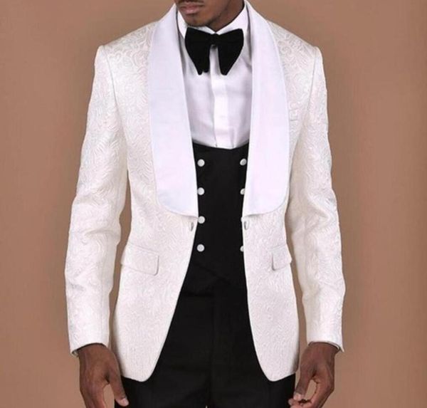 white pattern wedding mens suit with double breasted black vest 3 pieces groom tuxedos groomsmen wear wedding blazer for men ts1907257311, Black;gray
white pattern wedding mens suit with double breasted black vest 3 pieces groom tuxedos groomsmen wear wedding blazer for men ts1907257311, Black;gray
