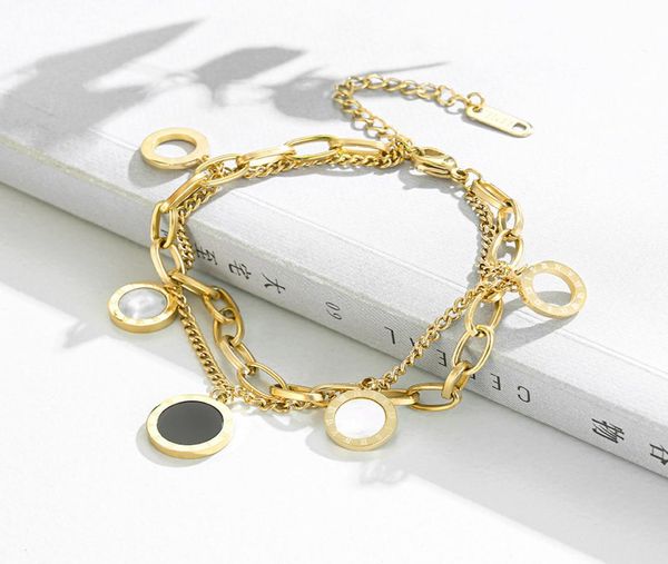classic design double layered clover charm bracelet for women gift4211380, Golden;silver
classic design double layered clover charm bracelet for women gift4211380, Golden;silver