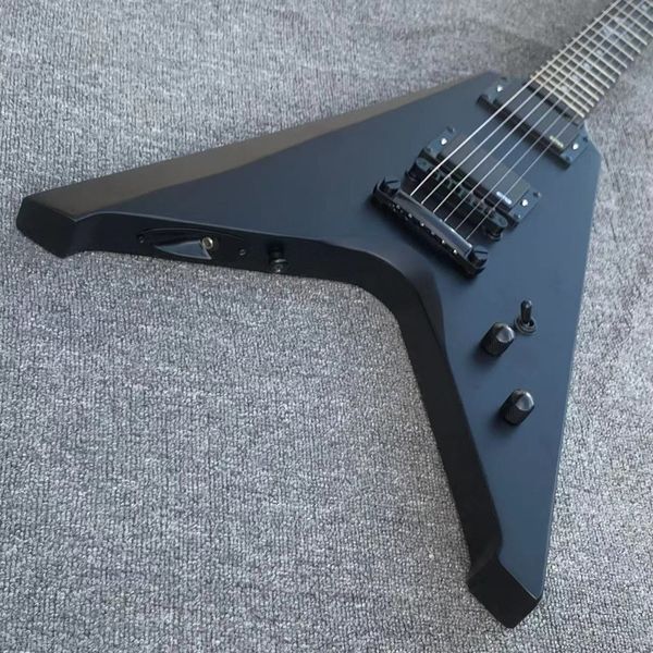 solid body fly v electric guitar black ebony fretboard red binding ing
solid body fly v electric guitar black ebony fretboard red binding ing