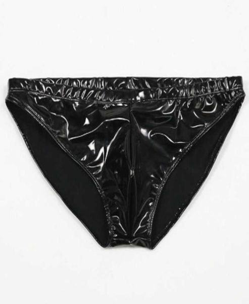 men pvc faux leather lowwaisted shiny brief colloid imitation latex glossy u convex pouch erotic latex tight underwear panties x08538221, Black;white
men pvc faux leather lowwaisted shiny brief colloid imitation latex glossy u convex pouch erotic latex tight underwear panties x08538221, Black;white