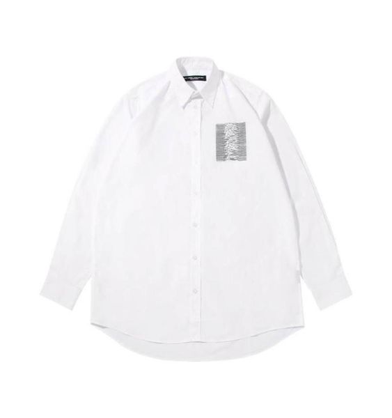 men039s casual shirts raf simons 2022 autumn style mercerized cotton shirt patch corrugated embroidery allmatch long sleeve9553533, White;black
men039s casual shirts raf simons 2022 autumn style mercerized cotton shirt patch corrugated embroidery allmatch long sleeve9553533, White;black