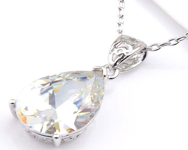 10pcs luckyshine excellent shine water drop white z gemstone silver plated pendants necklaces for holiday wedding party2271384
10pcs luckyshine excellent shine water drop white z gemstone silver plated pendants necklaces for holiday wedding party2271384