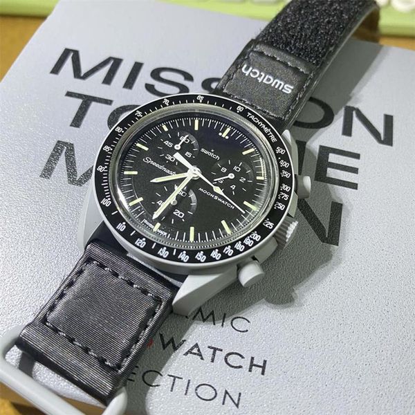 moonswatch bioceramic planet moon mens watches full function quarz chronograph watch mission to mercury 42mm nylon luxury watch li300c, Slivery;brown
moonswatch bioceramic planet moon mens watches full function quarz chronograph watch mission to mercury 42mm nylon luxury watch li300c, Slivery;brown