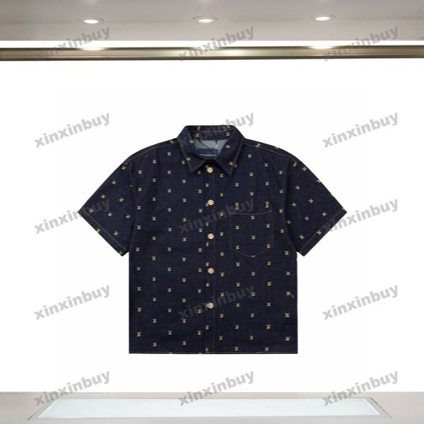 xinxinbuy men designer tee t shirt 23ss paris letter embroidery milano denim sets short sleeve cotton women black blue xs-l, Black;brown
xinxinbuy men designer tee t shirt 23ss paris letter embroidery milano denim sets short sleeve cotton women black blue xs-l, Black;brown