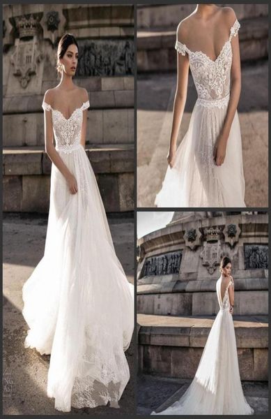 gali karten 2019 new wedding dresses sheer backless bohemian off the shoulder lace zipper back appliqued beach wedding gowns 9054331, White 
gali karten 2019 new wedding dresses sheer backless bohemian off the shoulder lace zipper back appliqued beach wedding gowns 9054331, White