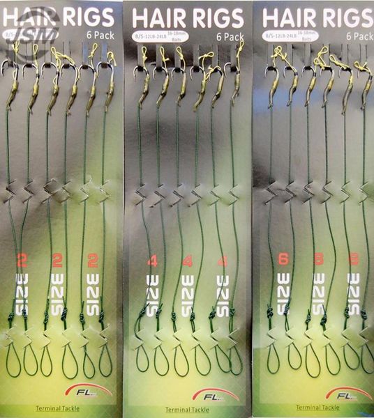 18pcs carp fishing hair rigs green coated thread loop 8340 high carbon steel hook boilies carp rigs carp fishing accessories8885429
18pcs carp fishing hair rigs green coated thread loop 8340 high carbon steel hook boilies carp rigs carp fishing accessories8885429