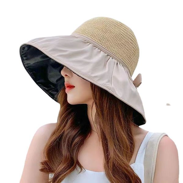 spring and summer hats women's large eaves vinyl fisherman's hat bow korean version outdoor sun hat fashion all-match visor, Blue;gray
spring and summer hats women's large eaves vinyl fisherman's hat bow korean version outdoor sun hat fashion all-match visor, Blue;gray