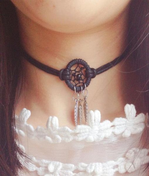 new design dream catcher chocker necklace wrap bracelet with alloy feathers choker necklaces handmade6201433, Golden;silver
new design dream catcher chocker necklace wrap bracelet with alloy feathers choker necklaces handmade6201433, Golden;silver