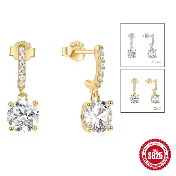 s925 sterling silver stud earrings for women 18k gold/platinum plated luxury brand wedding cz diamond earring, Golden;silver
s925 sterling silver stud earrings for women 18k gold/platinum plated luxury brand wedding cz diamond earring, Golden;silver