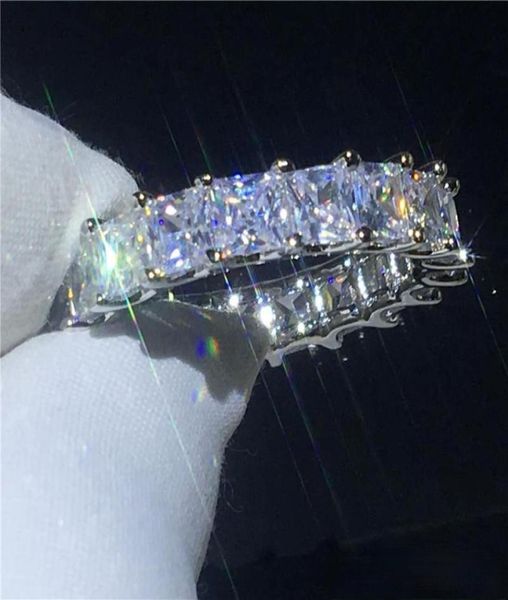 women wedding bands ring 925 sterling silver princess cut 4mm diamond cz engagement rings for women finger jewelry8907790, Slivery;golden
women wedding bands ring 925 sterling silver princess cut 4mm diamond cz engagement rings for women finger jewelry8907790, Slivery;golden