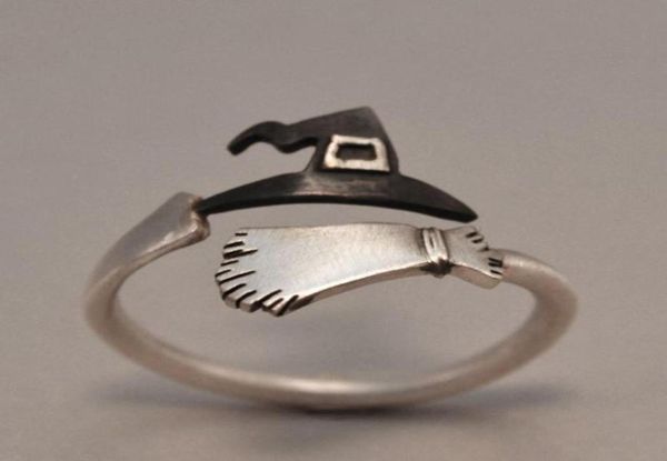 cluster rings fashion halloween ghost witch hat broom opening ring creative copper jewelry for women girls party accessary wholesa1927894, Golden;silver
cluster rings fashion halloween ghost witch hat broom opening ring creative copper jewelry for women girls party accessary wholesa1927894, Golden;silver