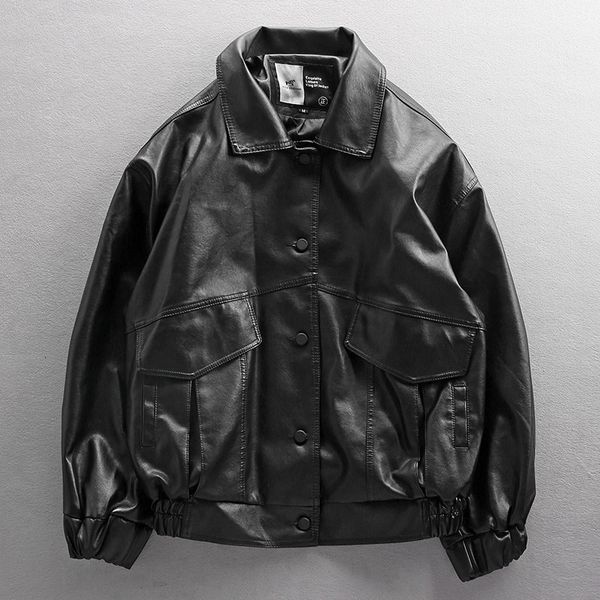 men s jackets black pu leather jacket moto biker outerwear mont erkek chaquetas hombre bomber motorcycle vintage 230713, Black;brown
men s jackets black pu leather jacket moto biker outerwear mont erkek chaquetas hombre bomber motorcycle vintage 230713, Black;brown