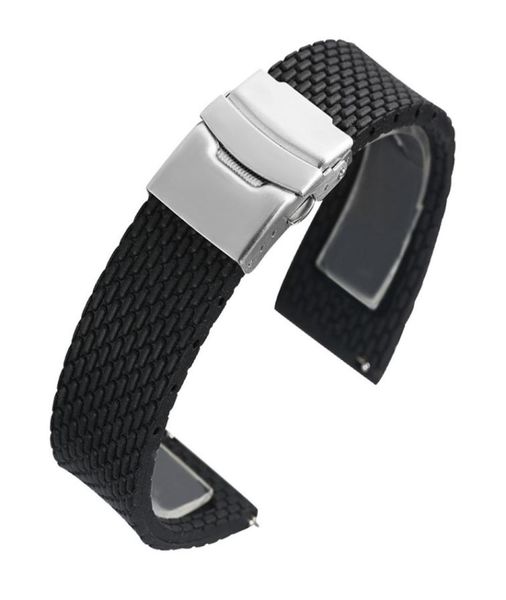 black 18mm20mm22mm24mm rubber watch band waterproof diver replacement wristband silicone bracelet strap spring bars steel buckl5569010, Black;brown
black 18mm20mm22mm24mm rubber watch band waterproof diver replacement wristband silicone bracelet strap spring bars steel buckl5569010, Black;brown