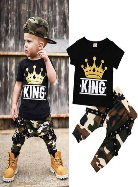 kids baby boy outfits black tshirt camouflage pants 2pcs set kid boy clothing king crown baby clothes whole factory suit6644929, White
kids baby boy outfits black tshirt camouflage pants 2pcs set kid boy clothing king crown baby clothes whole factory suit6644929, White