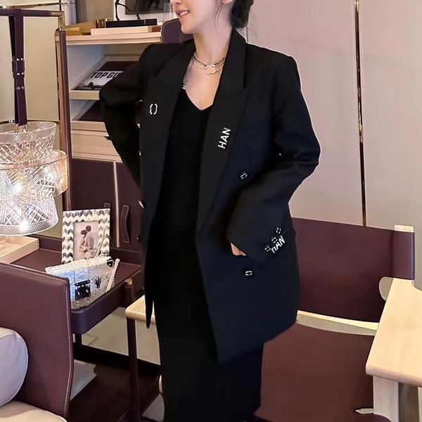 women's designer blazers jackets coats clothing letters han spring new released, White;black
women's designer blazers jackets coats clothing letters han spring new released, White;black