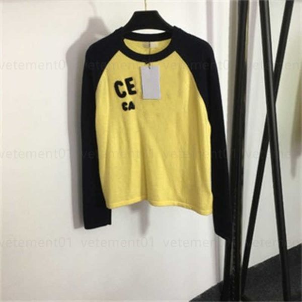 sweater women warm sweater designer clothe logo embroidered chest letters color blocking long sleeve cashmere yellow knit sweaters classic t, White;black
sweater women warm sweater designer clothe logo embroidered chest letters color blocking long sleeve cashmere yellow knit sweaters classic t, White;black