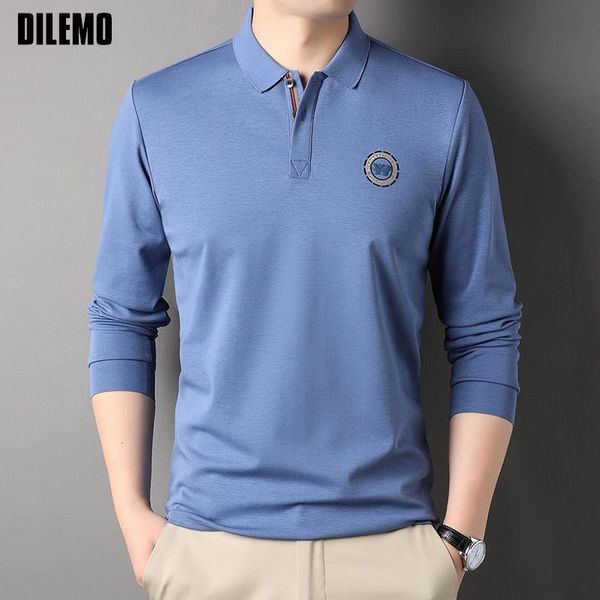 men's polos grade fashion brand plain mulberry silk 5.2% designer luxury polo shirts for men casual long sleeve mens clothes 230712, White;black
men's polos grade fashion brand plain mulberry silk 5.2% designer luxury polo shirts for men casual long sleeve mens clothes 230712, White;black