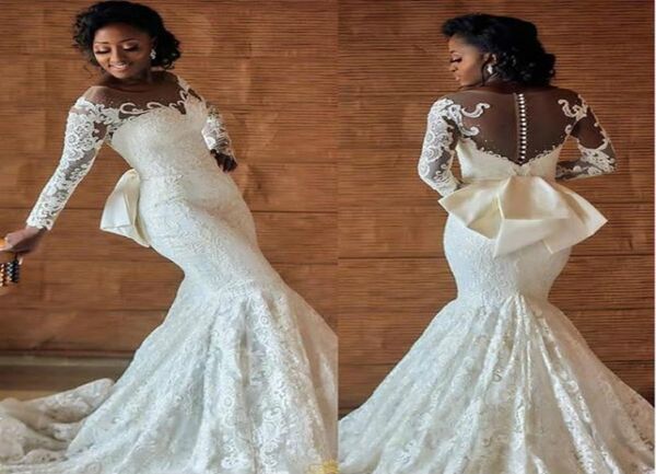 mermaid wedding dresses elegant african lace sheer sash plus size country applique long sleeve bridal gown church bride dress cust7862447, White
mermaid wedding dresses elegant african lace sheer sash plus size country applique long sleeve bridal gown church bride dress cust7862447, White
