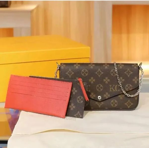 luxury designer shoulder bags fashion woman chain bag purse embossed crossbody 3in1 clutch wallet m61276 handbag flap valentine's gift
luxury designer shoulder bags fashion woman chain bag purse embossed crossbody 3in1 clutch wallet m61276 handbag flap valentine's gift