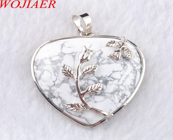 wojiaer love heart gem stone necklaces pendant natural white turquoise stone charms bohemian style women jewellery n31832907590, Silver
wojiaer love heart gem stone necklaces pendant natural white turquoise stone charms bohemian style women jewellery n31832907590, Silver