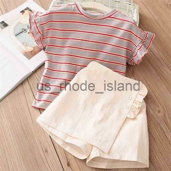 t-shirts summer fashion 2 3 4 5 6 7 8 9 10 years cotton fly short sleeve striped t-shirt+shorts 2 pieces sets for kids baby girls 210625 x07, Blue
t-shirts summer fashion 2 3 4 5 6 7 8 9 10 years cotton fly short sleeve striped t-shirt+shorts 2 pieces sets for kids baby girls 210625 x07, Blue
