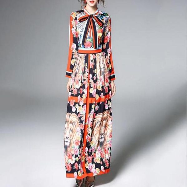 2018 spring crew neck flora print dresses a line ankle length long sleeve polyester prom fashion dresses 909456268, Black
2018 spring crew neck flora print dresses a line ankle length long sleeve polyester prom fashion dresses 909456268, Black