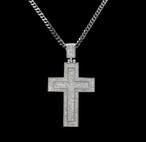 men catholic silver gold plated cross pendant necklace fashion rock style double crucifix clear stone christian jewelry for women 9680677
men catholic silver gold plated cross pendant necklace fashion rock style double crucifix clear stone christian jewelry for women 9680677