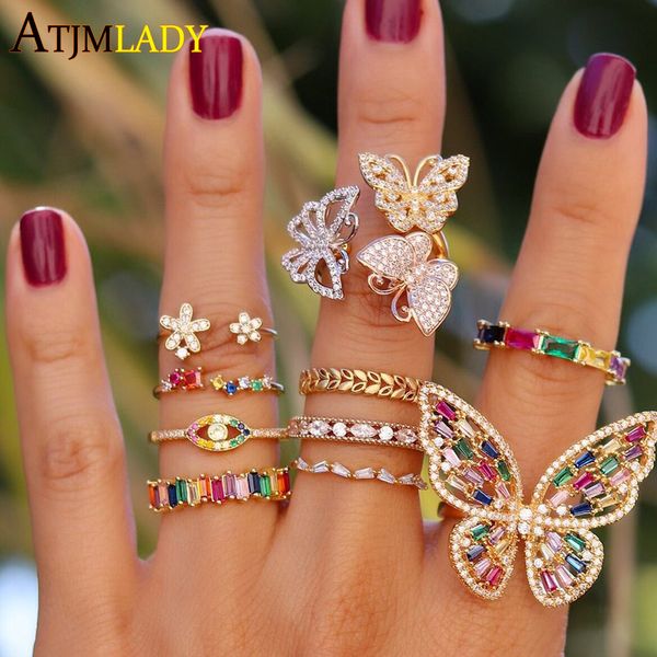 wedding rings rainbow colorful cz paved cute animal butterfly finger ring pastel color open adjustable women knuckle midi resizable jewelry, Slivery;golden
wedding rings rainbow colorful cz paved cute animal butterfly finger ring pastel color open adjustable women knuckle midi resizable jewelry, Slivery;golden