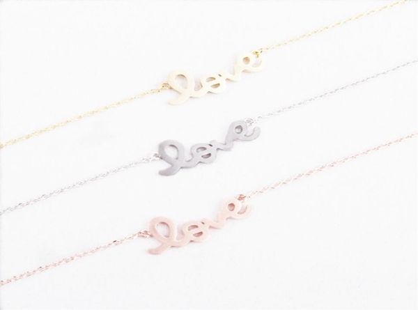 fashion shapes of letters goldcolor love plated necklace pendant necklace for women gift whole1819154, Silver
fashion shapes of letters goldcolor love plated necklace pendant necklace for women gift whole1819154, Silver