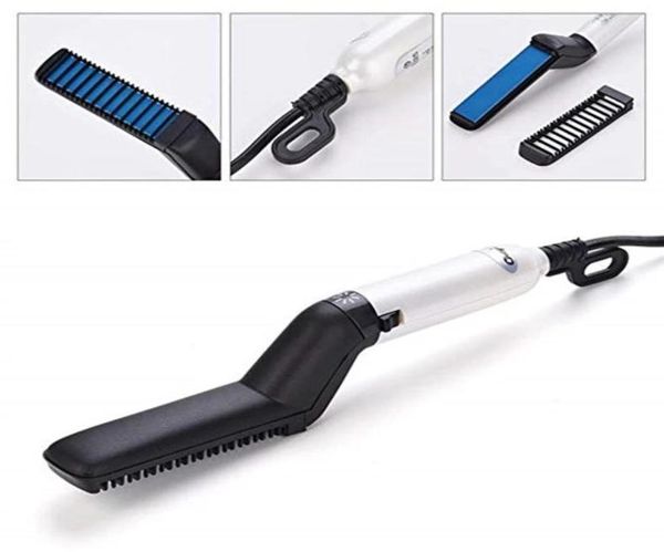 men quick styler comb multifunctional hair curler tool electric hair styling brush beard straighteners 268555cm us uk eu au pl9807338, Silver
men quick styler comb multifunctional hair curler tool electric hair styling brush beard straighteners 268555cm us uk eu au pl9807338, Silver