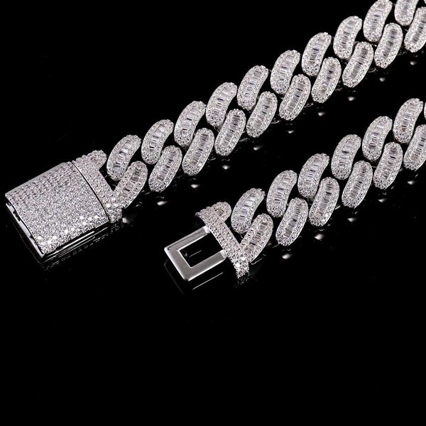 new process cuban necklace mossinate diamond cuban chain stylish men's necklaces 925 sliver moissanite cuban link chain, Silver
new process cuban necklace mossinate diamond cuban chain stylish men's necklaces 925 sliver moissanite cuban link chain, Silver