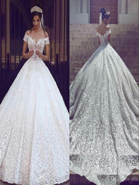 2023 new vintage lace a line wedding dresses off the shoulder short sleeves applique sweep train bridal gowns custom made9423011, White
2023 new vintage lace a line wedding dresses off the shoulder short sleeves applique sweep train bridal gowns custom made9423011, White
