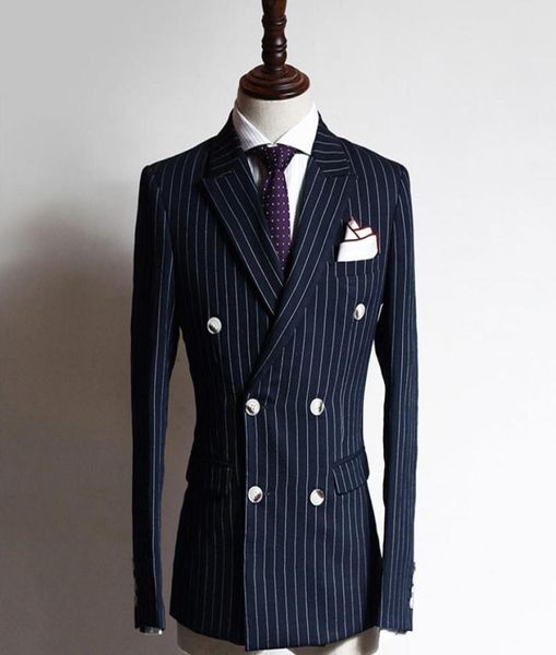 navy grid business formal men suits double breasted peaked lapel two piece custom made groom wedding tuxedos jacket pants6702339, Black;gray
navy grid business formal men suits double breasted peaked lapel two piece custom made groom wedding tuxedos jacket pants6702339, Black;gray