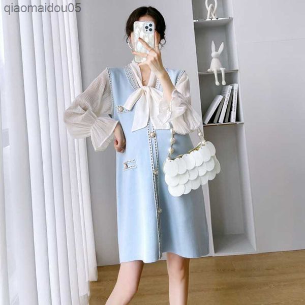 korean style maternity vest dress shirt sets lovely a line loose clothes for pregnant women pregnancy elegant chic ins clothes l230712, White
korean style maternity vest dress shirt sets lovely a line loose clothes for pregnant women pregnancy elegant chic ins clothes l230712, White