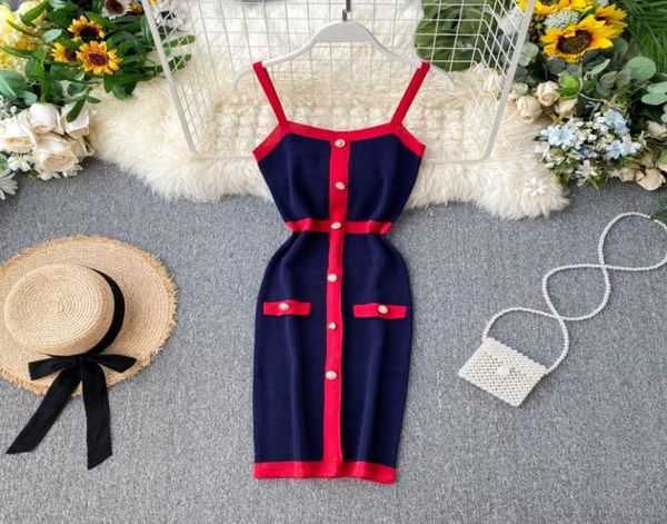 2021 new design women039s fashion color block spaghetti strap single breasted knitted pencil tank dress6764021, Black;gray
2021 new design women039s fashion color block spaghetti strap single breasted knitted pencil tank dress6764021, Black;gray