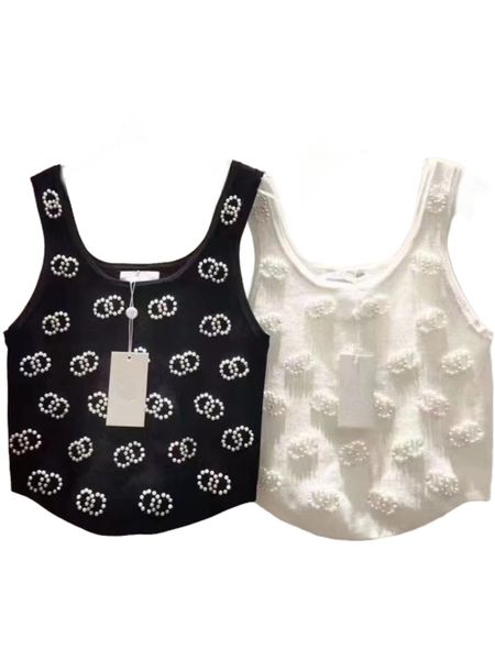 beaded vest 2023 ss new fashion designer knitted halter vest luxury tank for girls women short spice slim-fit vest balck vest white vest siz
beaded vest 2023 ss new fashion designer knitted halter vest luxury tank for girls women short spice slim-fit vest balck vest white vest siz