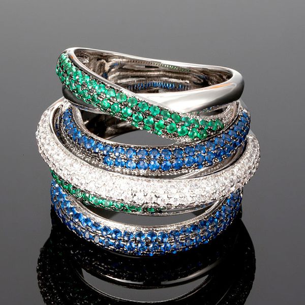 wedding rings zlxgirl luxury brand mixed plated color women's wedding finger ring jewelry blue green white zirconia copper rings 230713, Slivery;golden
wedding rings zlxgirl luxury brand mixed plated color women's wedding finger ring jewelry blue green white zirconia copper rings 230713, Slivery;golden