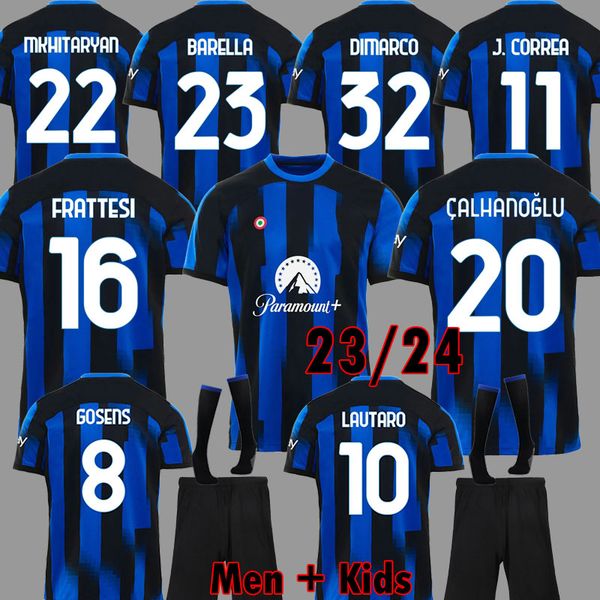 23 24 lukaku dimarco soccer jersey barella inters dzeko milans lautaro vidal j. correa 2023 2024 thuram football shirt calhanoglu men kit fr, Black;yellow
23 24 lukaku dimarco soccer jersey barella inters dzeko milans lautaro vidal j. correa 2023 2024 thuram football shirt calhanoglu men kit fr, Black;yellow