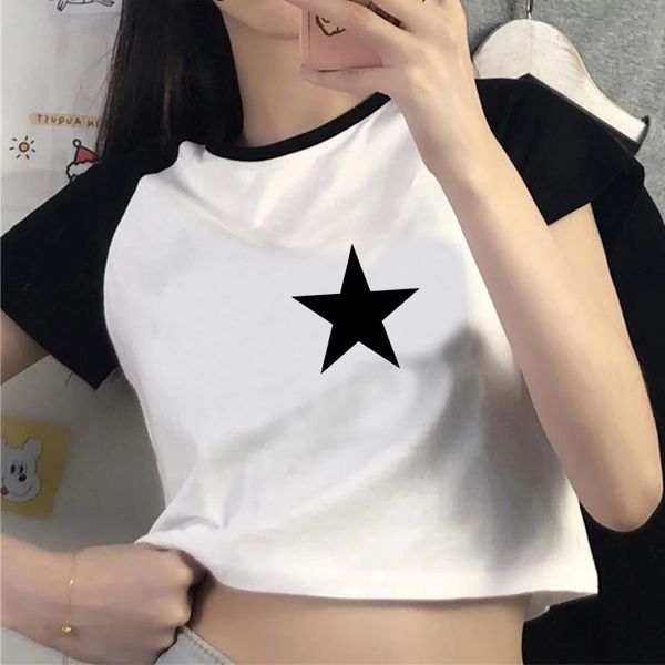 women's t-shirt y2k clothes star women tshirt harajuku retro fashion gothic short sleeve crop aesthetics cropped female 230712, White
women's t-shirt y2k clothes star women tshirt harajuku retro fashion gothic short sleeve crop aesthetics cropped female 230712, White