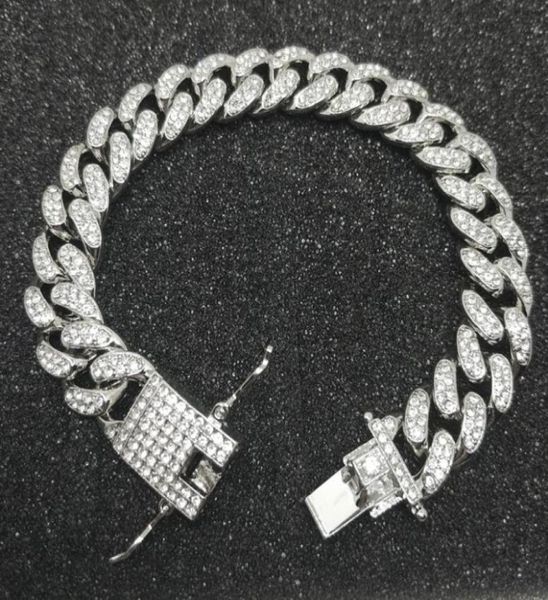 mens luxury iced out diamond fashion chain bracelets bangles 18k gold silver cuban link miami bracelet hip hop jewelry6504941, Black
mens luxury iced out diamond fashion chain bracelets bangles 18k gold silver cuban link miami bracelet hip hop jewelry6504941, Black