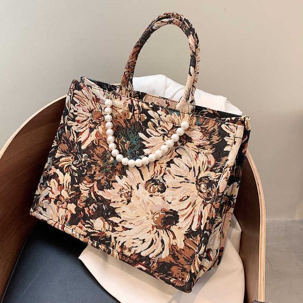 large capacity bag women's bag summer new fashion messenger bag small portable oil painting tote bag
large capacity bag women's bag summer new fashion messenger bag small portable oil painting tote bag