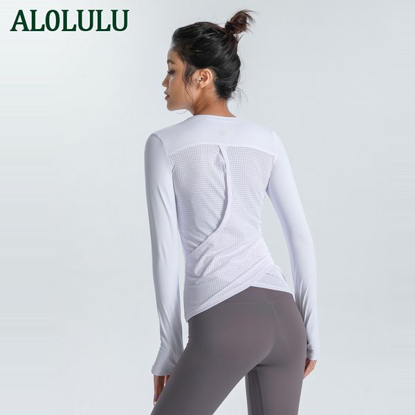 al0lulu yoga women new sports running exercise training t-shirts slim fitted long sleeve fitness clothes girl fashion white pink black work
al0lulu yoga women new sports running exercise training t-shirts slim fitted long sleeve fitness clothes girl fashion white pink black work