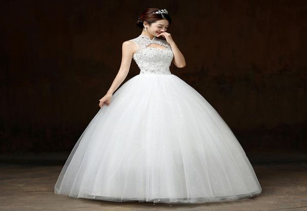 ball gown wedding dresses appliques sleeveless high neck lace up beaded bride gowns elegant lace wedding dresses robes de mariee5436448, White
ball gown wedding dresses appliques sleeveless high neck lace up beaded bride gowns elegant lace wedding dresses robes de mariee5436448, White