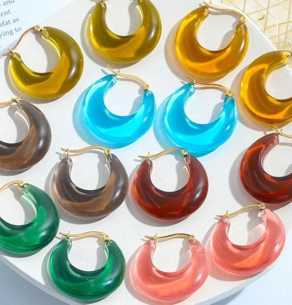 hoop huggie colorful acrylic transparent resin irregular metal circle earrings for women girls party summer jewelry huanzhi 20215970497, Golden;silver
hoop huggie colorful acrylic transparent resin irregular metal circle earrings for women girls party summer jewelry huanzhi 20215970497, Golden;silver